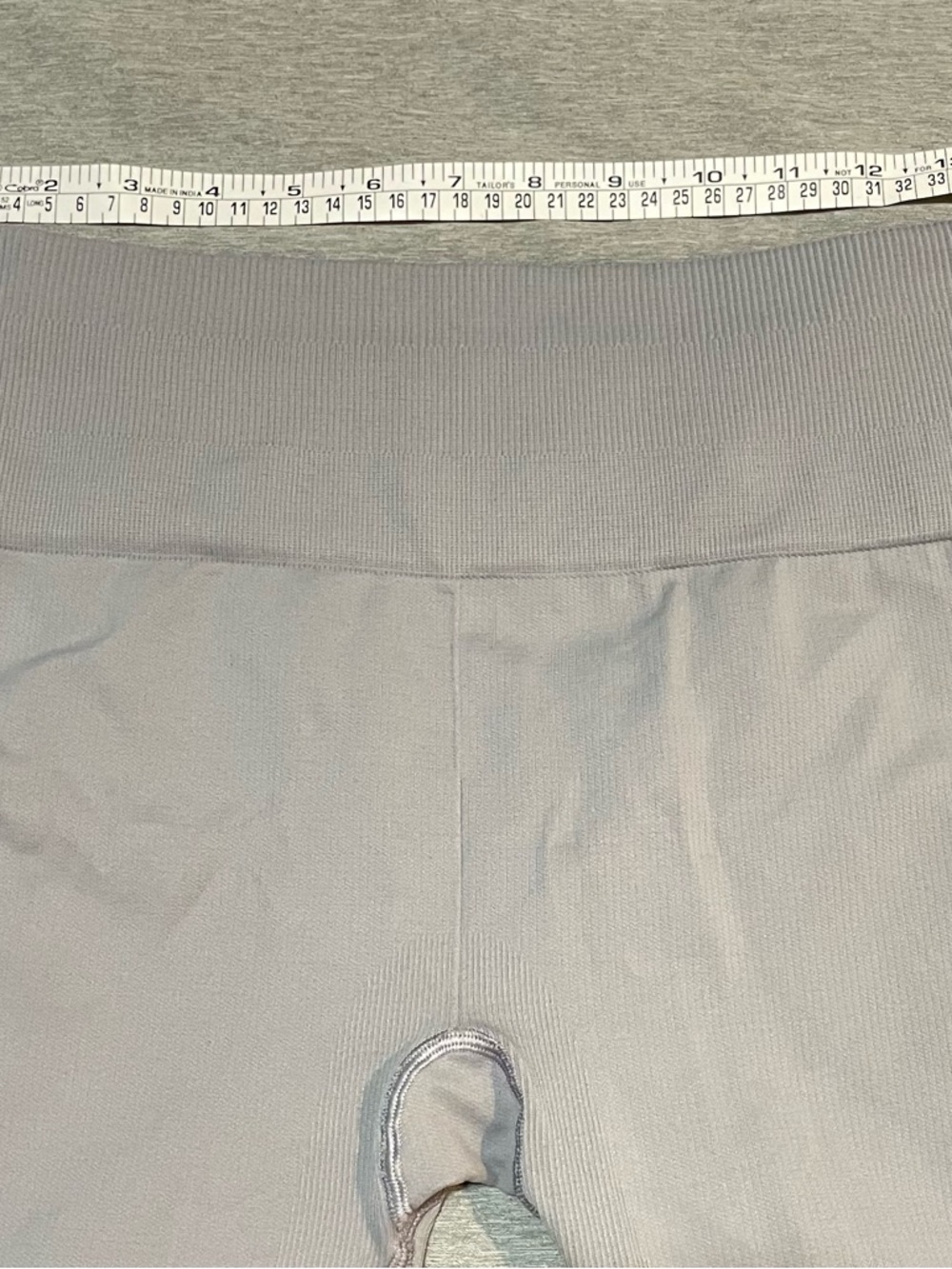 Lululemon Awakening Crop Leggings Gray Size 12 Ruched Mesh - Picture 7 of 11